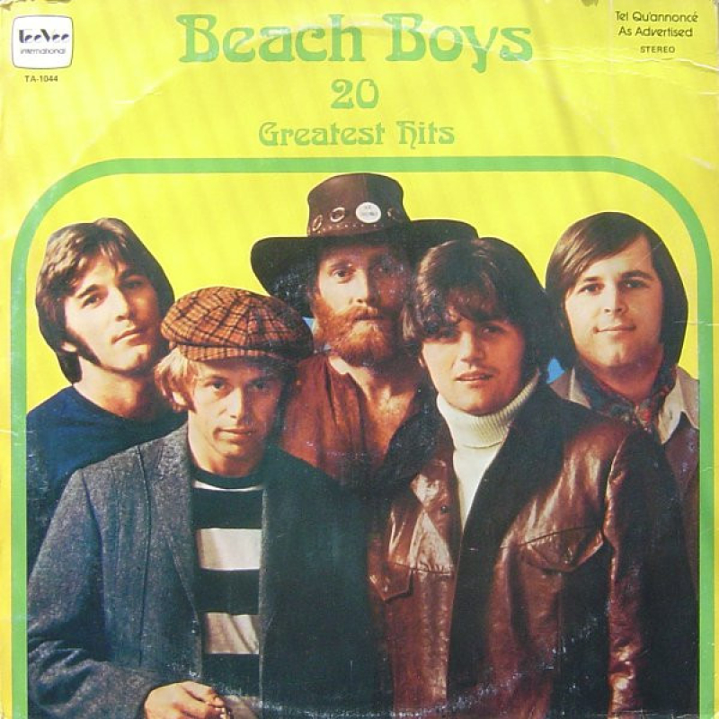  The Beach Boys ‎– 20 Greatest Hits (Zeer goede staat, hoes VG+ en vinyl VG+) Tee Vee International – TA-1044