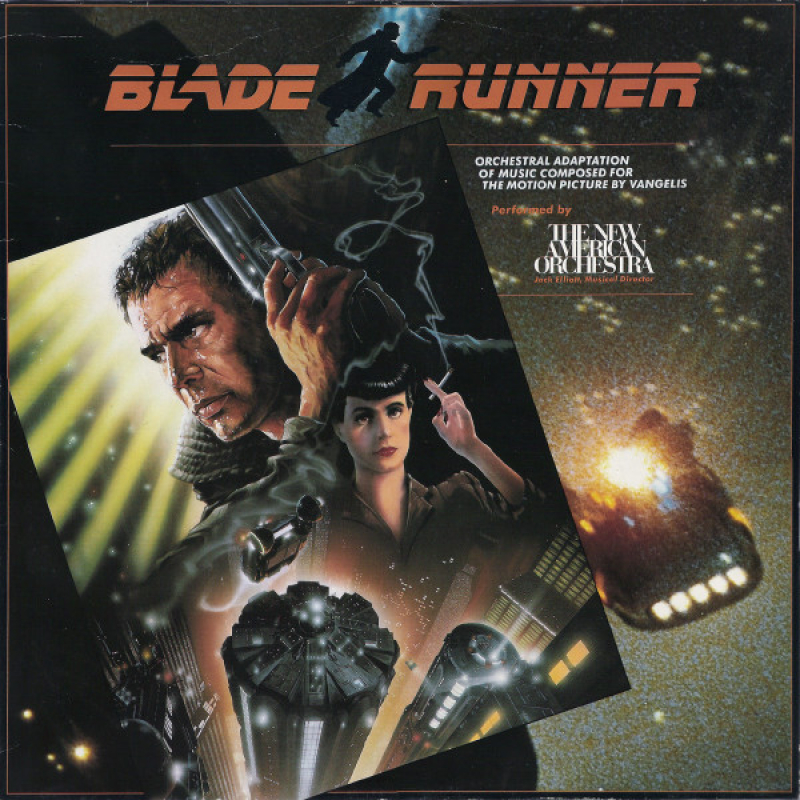  The New American Orchestra ‎– Blade Runner (Orchestral Adaptation Of Music Composed For The Motion Picture By Vangelis)  (Zeer goede staat, hoes VG+ en vinyl VG) WEA ‎– WEA K 99 262
