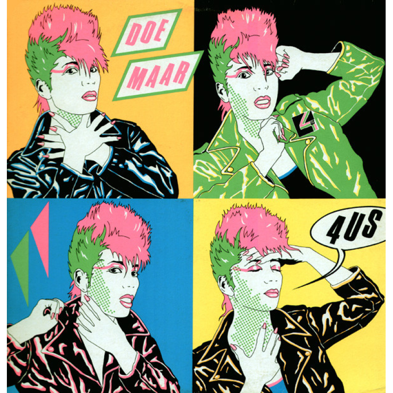  Doe Maar ‎– 4US ((Zeer goede staat, hoes VG+ en vinyl VG+) SKY 24000 SL  (geen tekstblad)