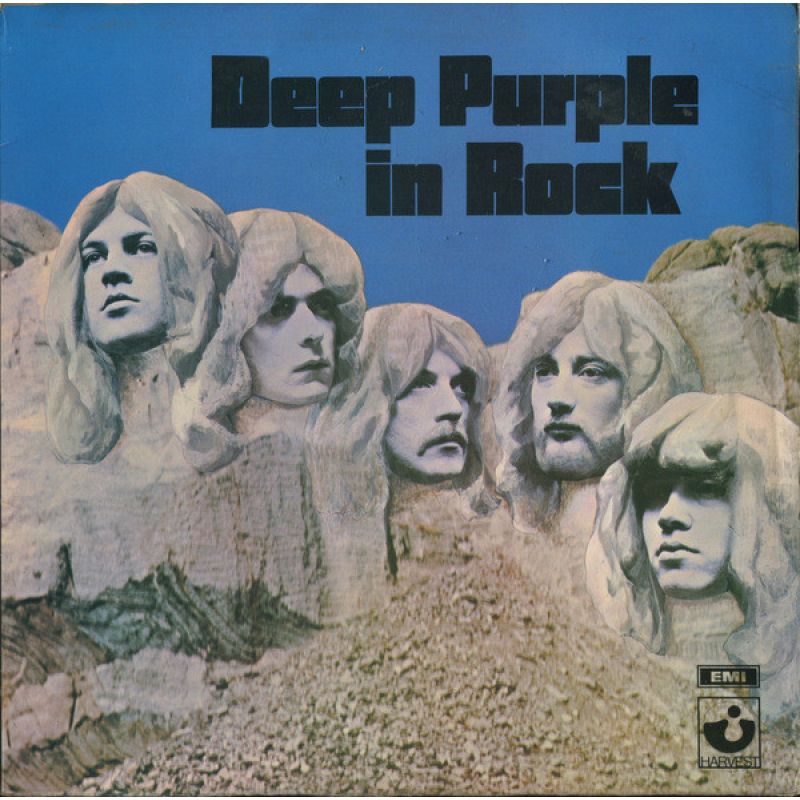  Deep Purple ‎– In Rock  (Zeer goede staat, hoes VG+ en vinyl VG+) Harvest ‎– 1E 062 ○ 91442 