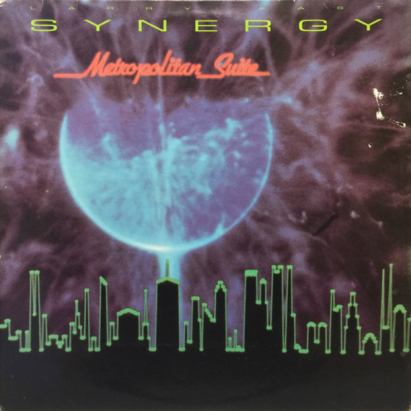  Larry Fast, Synergy  ‎– Metropolitan Suite  (Zeer goede staat, hoes VG+ en vinyl VG+) Audion Recording Co ‎– SYN 204 