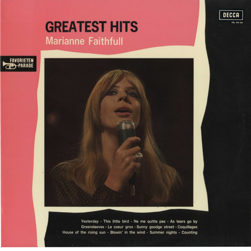  Marianne Faithfull ‎– Greatest Hits (Zeer goede staat, hoes VG+ en vinyl VG+)  Decca ‎– XBL 646 004 