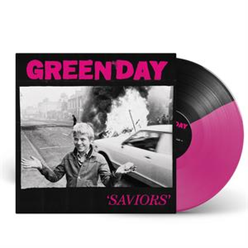 Green Day - Saviors (Limited Edition, Indie Only, Black & Pink Vinyl) 