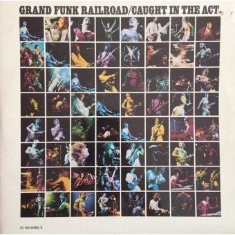  Grand Funk Railroad - Caught In The Act  2LP ( Capitol Records ‎– 5C 182-81985/6 )  (Zeer goede staat, hoes Good en vinyl VG+)