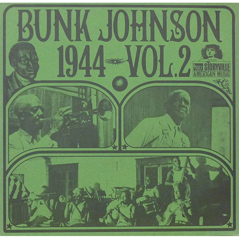 Bunk Johnson ‎– 1944 Vol 2 ( Storyville ‎– 670 205 )  (Zeer goede staat, hoes VG+ en vinyl VG+)