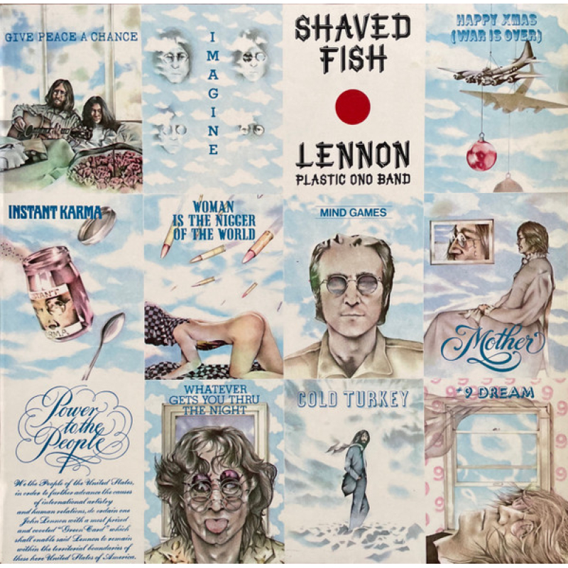  Lennon / Plastic Ono Band ‎– Shaved Fish  (Zeer goede staat, hoes VG+ en vinyl VG+) Apple Records ‎– 5C 062-05987 