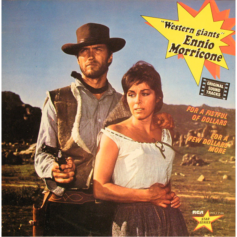 Ennio Morricone ‎– Western Giants ( RCA ‎– FCL1 7146 ) (Zeer goede staat, hoes VG+ en vinyl VG+)