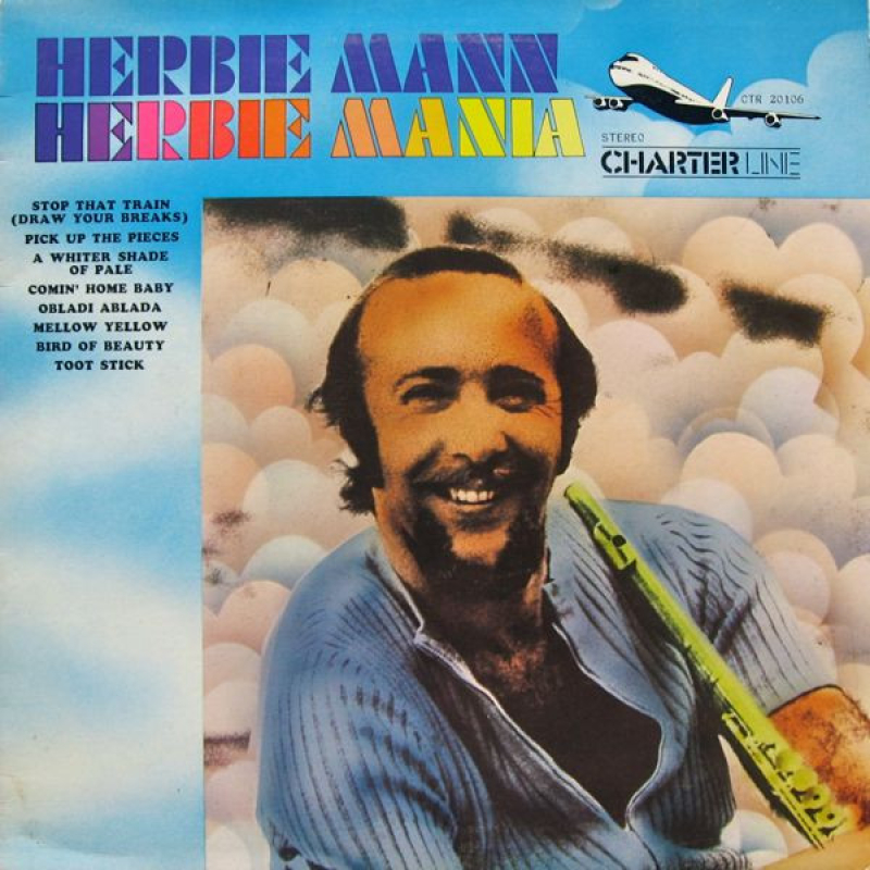  Herbie Mann ‎– Herbie Mania (Zeer goede staat, hoes VG+ en vinyl VG)  Charter Line ‎– CTR 20106 