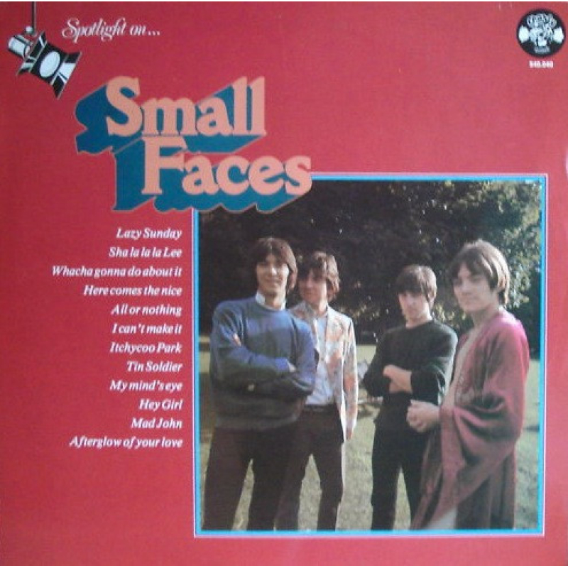 Small Faces ‎– Spotlight On The Small (Zeer goede staat, hoes VG+ en vinyl VG) Charly Records ‎– 540.040 