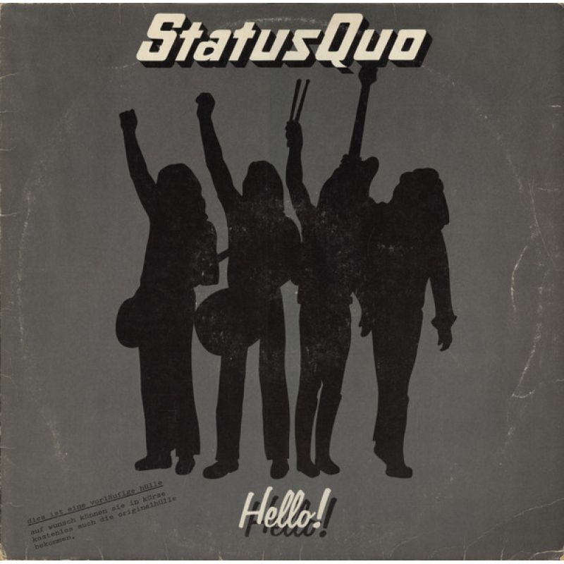 Status Quo ‎– Hello! (Goede staat, hoes VG en vinyl VG no OIS) Vertigo ‎– 6360 098 