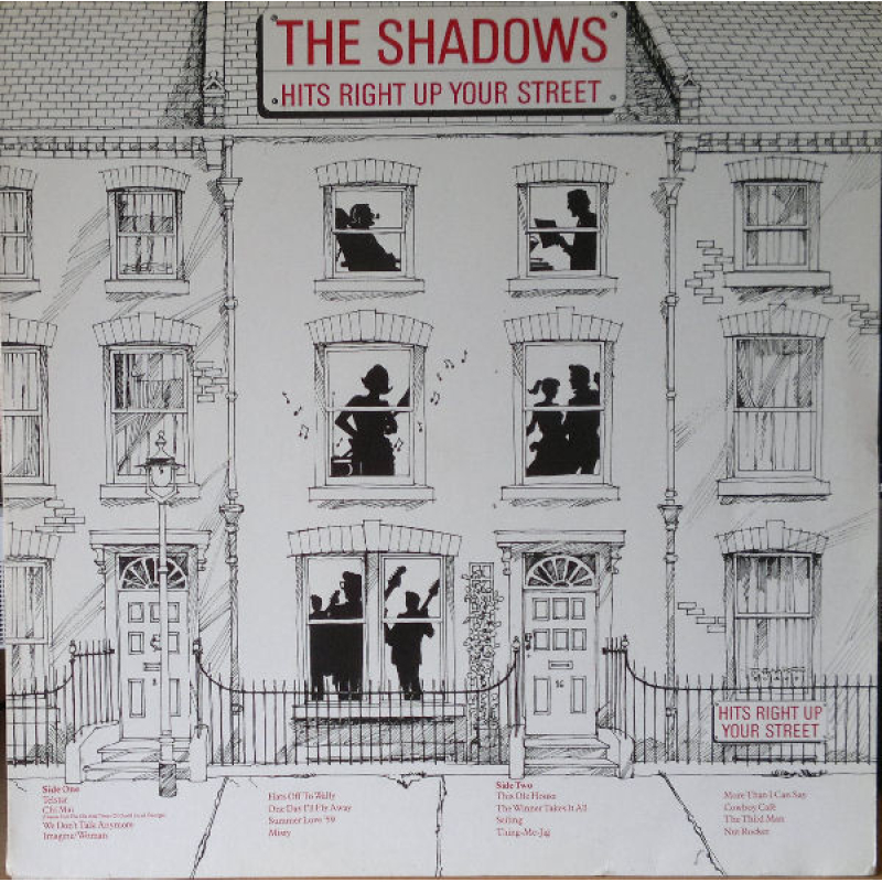 The Shadows – Hits Right Up Your Street 	(Polydor – 2442 194) (Zeer goede staat, hoes VG+ en vinyl VG+)