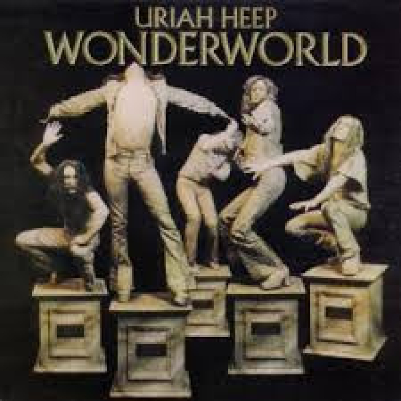  Uriah Heep ‎– Wonderworld (Zeer goede staat, hoes VG+ en vinyl VG+)  Bronze ‎– 87 931 IT 